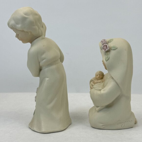 Vintage Homco 1992 Nativity Figurines Mizuno Porcelain Joseph Mary Baby Jesus - Picture 7 of 11